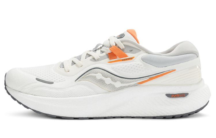 Saucony Surge 1 Cushioning Anti-Slip And Wear-Resistant Low-Top Casual Running Shoes Men's White Orange