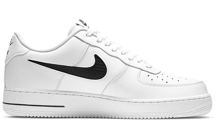 Nike Air Force 1 Low Cut Out Swoosh White Black купить в интернет-магазине Yoocart с быстрой доставкой по России.