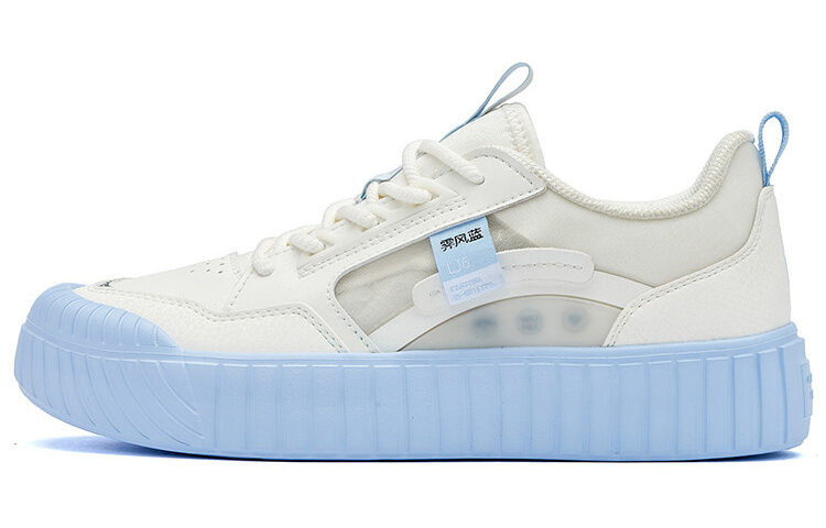 361° Slip-Resistant Breathable Low-Top Skateboard Shoes Women's White Blue