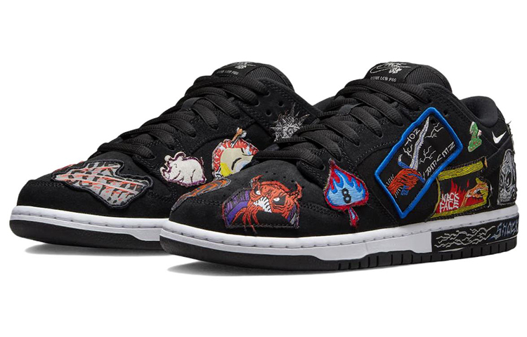 Nike X Neckface Sb Dunk Low Pro 'Black' купить в интернет-магазине Yoocart с быстрой доставкой по России.