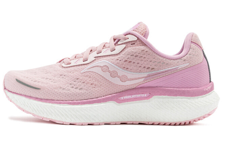 saucony Triumph 19 Running Shoes Unisex Low-top Pink/white