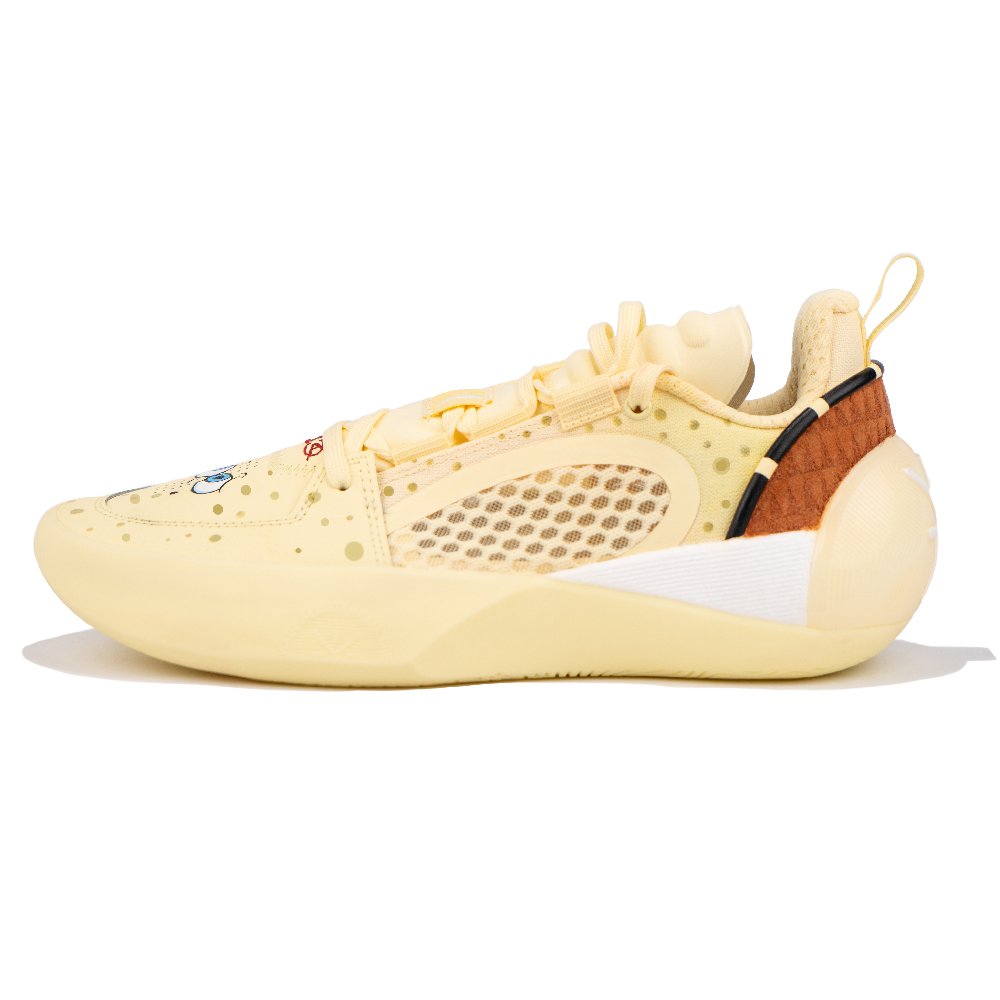 LiNing All City 12 Encore Cushioning, Slip Resistant, Lightweight Low Top BOOM Technology Basketball Shoes Men's Yellow