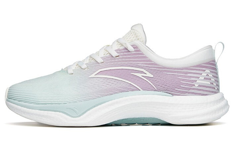 ANTA Four Generations Of Hydrogen Running Running Shoes Women's Low-Top Ice Pink Blue/Bright Purple/Ivory White