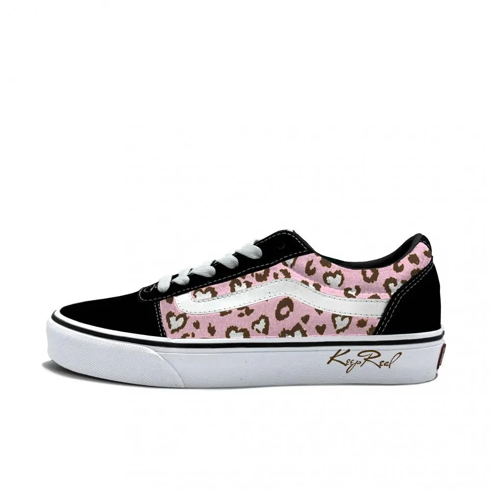 Vans Ward Abrasion Resistant Low top Skateboard Shoes Men's Pink
