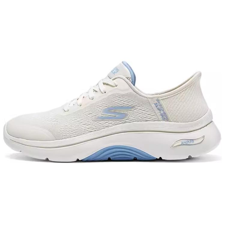 Skechers WOMEN'S GO WALK Anti-Slip Wear-Resistant Low-Top Casual Shoes Women's White