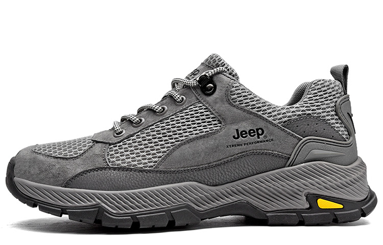 Jeep Outdoor Shoes Men Low Top Gray
