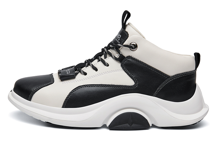 Jeep Outdoor Shoes Men's Low Top Black White/Gray White