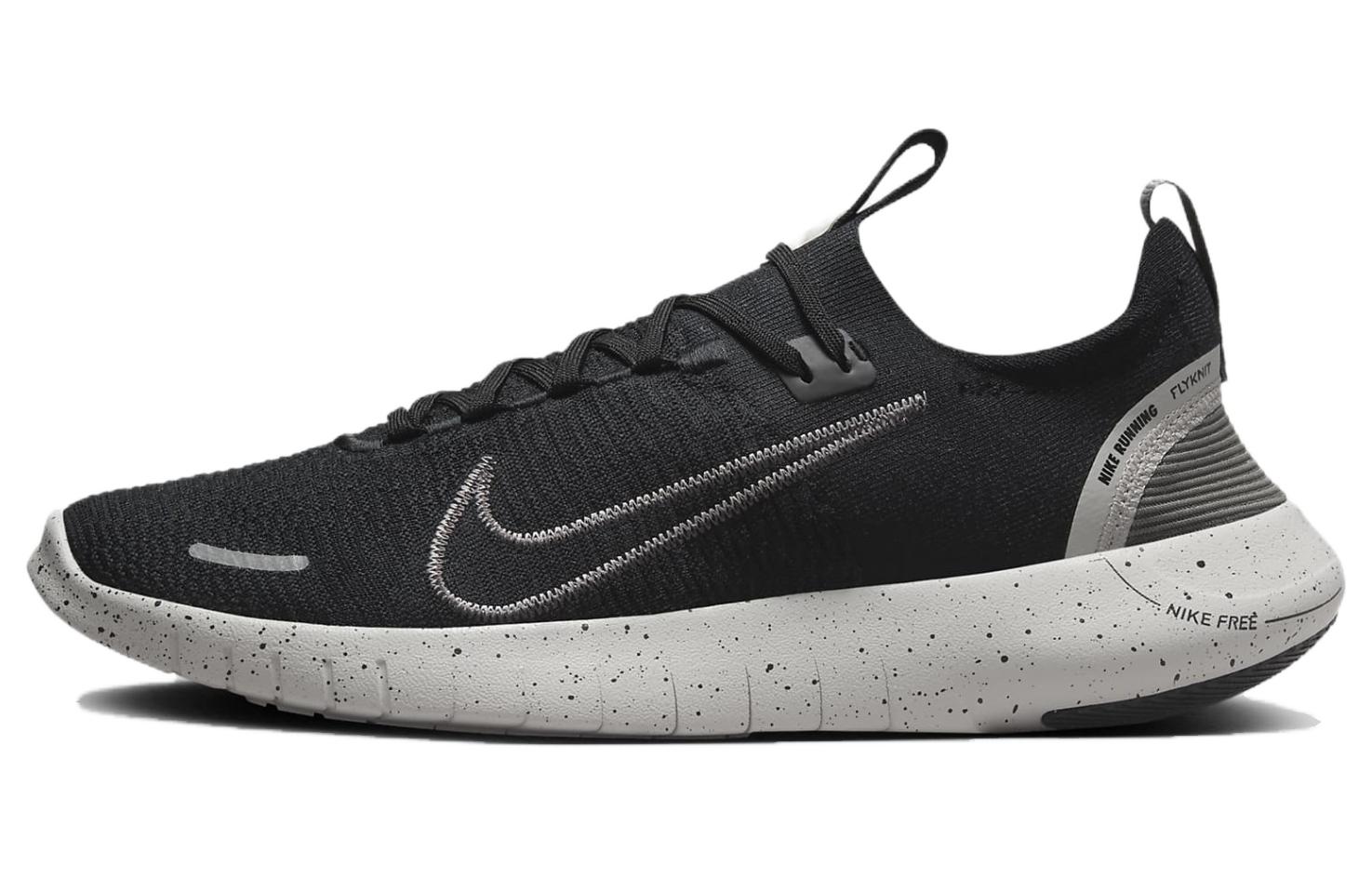 Nike Free RN Abrasion Resistant Breathable Low Top Running Shoes Men's Black
