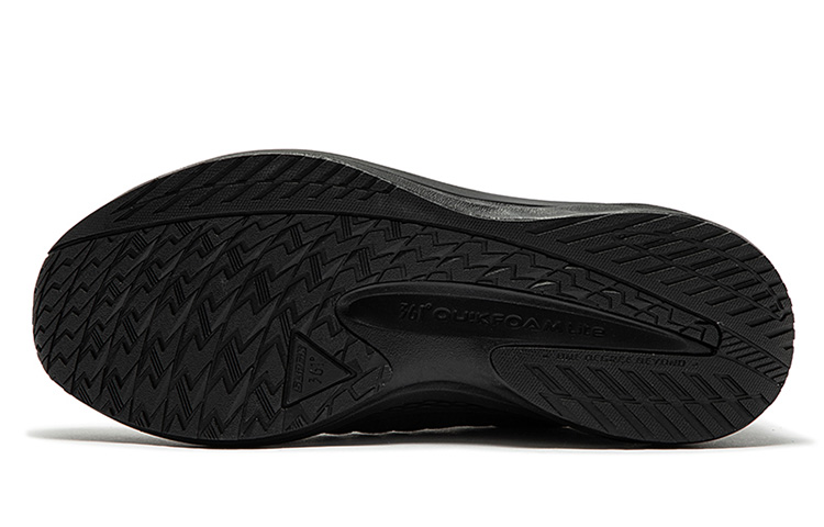 361° Rain Block 6.0 Anti-Slip Wear-Resistant Low-Top Winter Padded Running Shoes Women's Obsidian Black