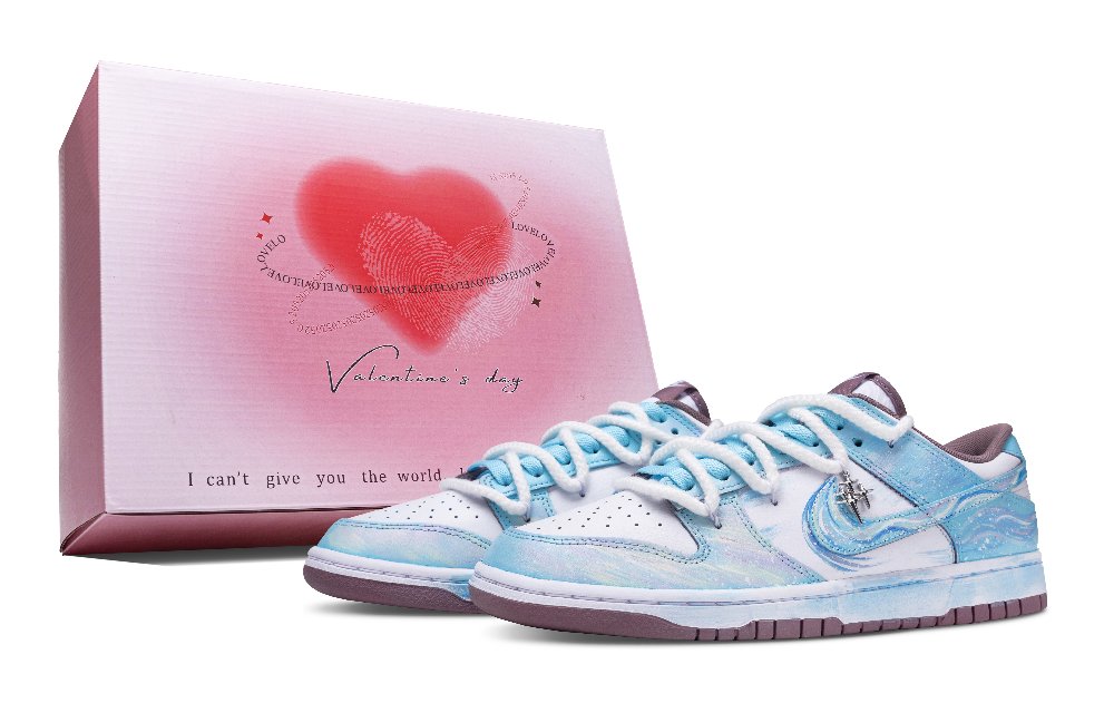 Nike Dunk Sea Salt Starry Sky Shock Absorbers Low Top Skateboard Shoes Unisex Blue
