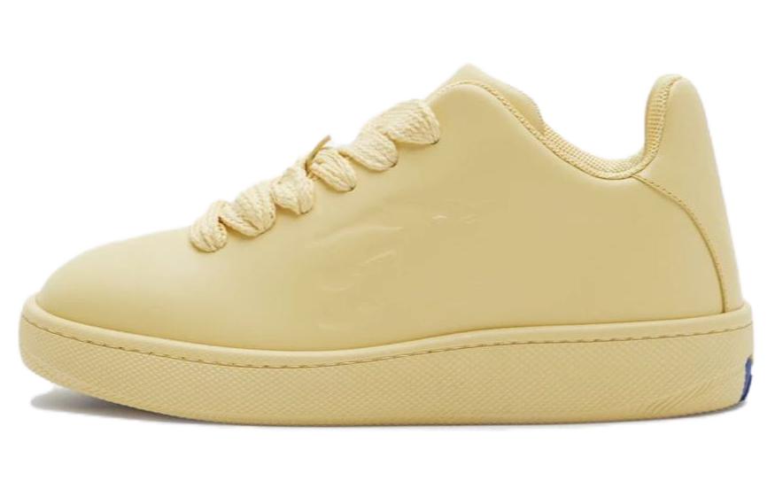 Burberry Low Top Skateboard Shoes Women's Yellow
