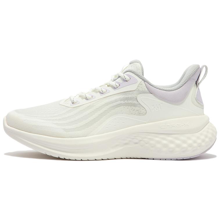 361° Cushioning Breathable Low-Top Running Shoes Women's White Purple