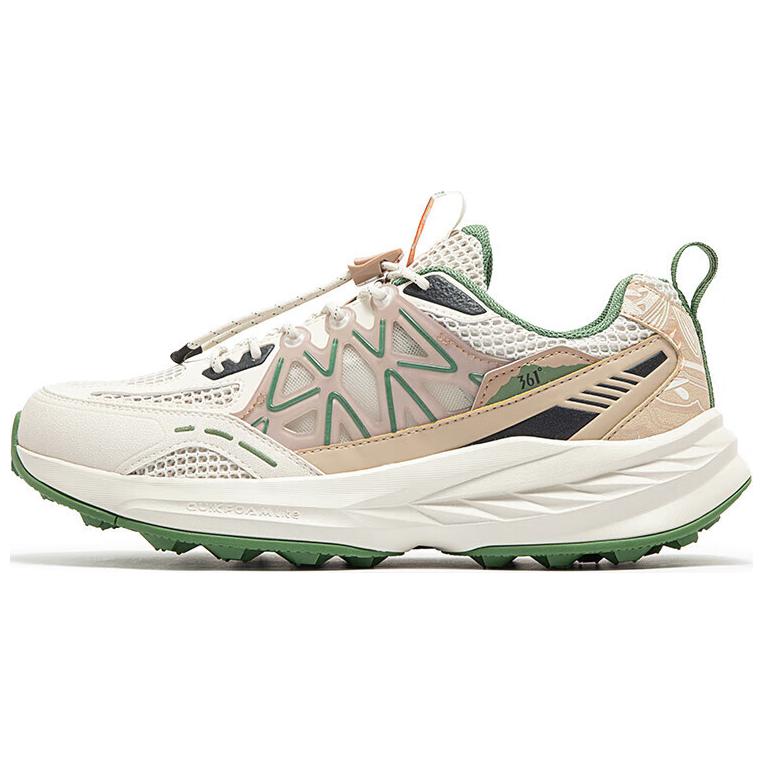 361° Hydrogen Series Hydrogen Wild Abrasion Resistant Low Top Outdoor Shoes Men's Beige Green