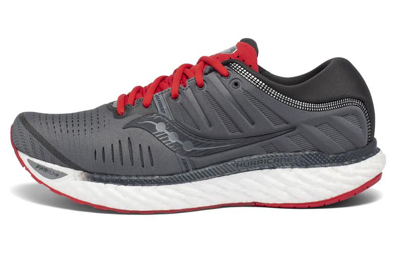 saucony Hurricane 22 'Charcoal Red'