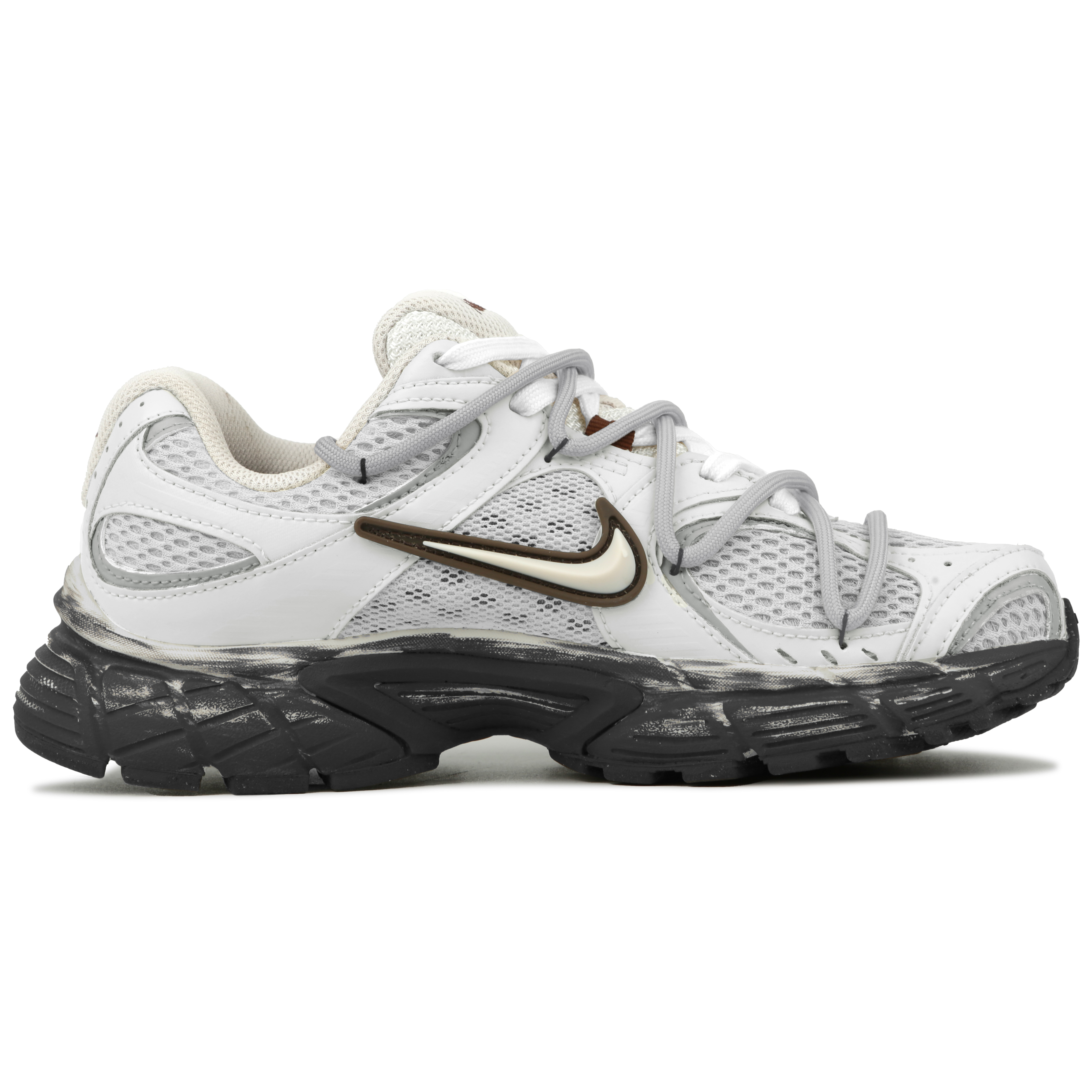 Nike V5 RNR Low top Casual Running Shoes Unisex Silver Black