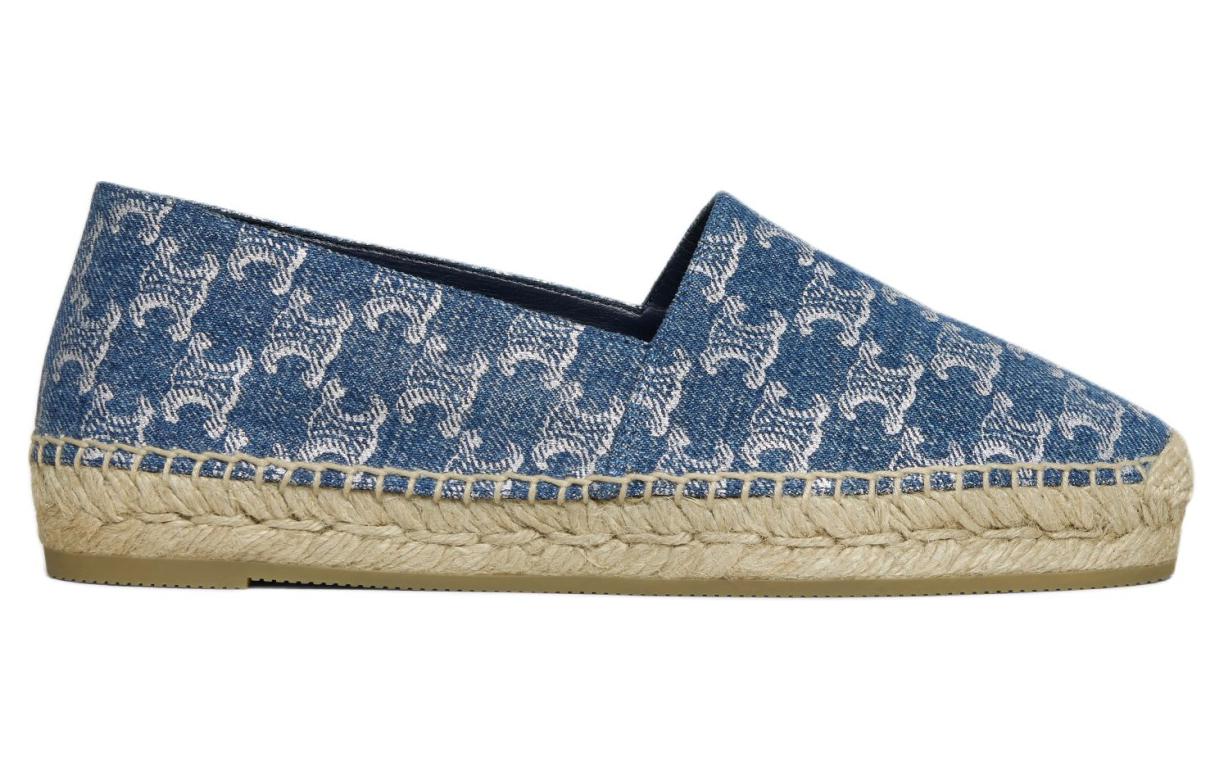 CELINE Triomphe Espadrilles Women's Blue