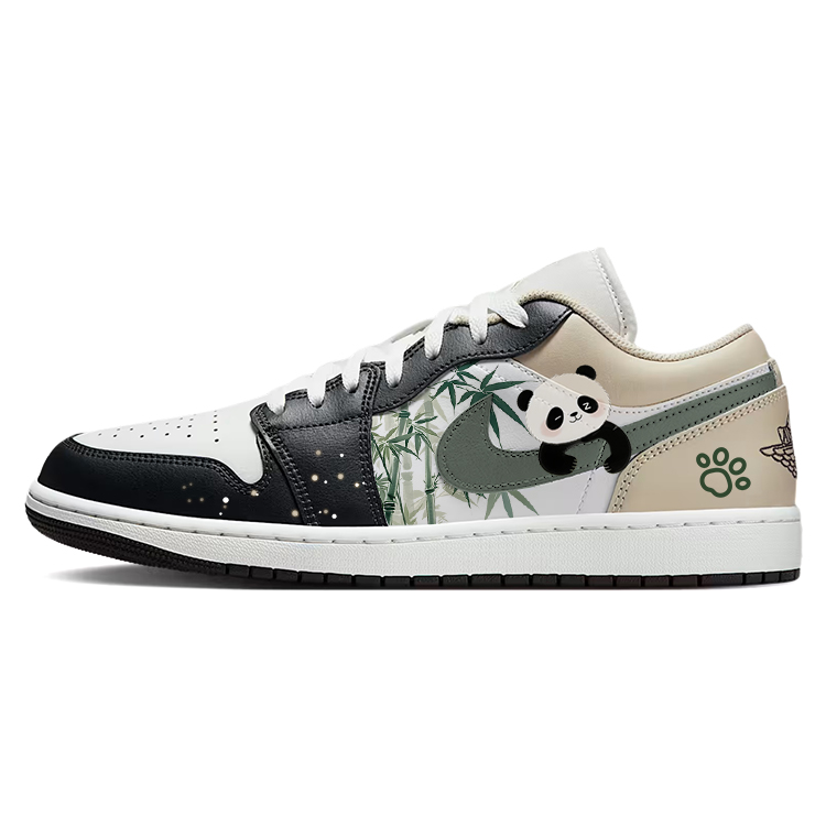 Jordan Air Jordan 1 Vintage Basketball Shoes Unisex Low Top White/Black