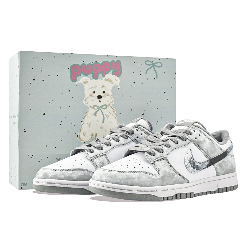 Nike Dunk Gray Domain Explorer Cushioning, Wear Resistant Low Top Skateboard Shoes Unisex Gray