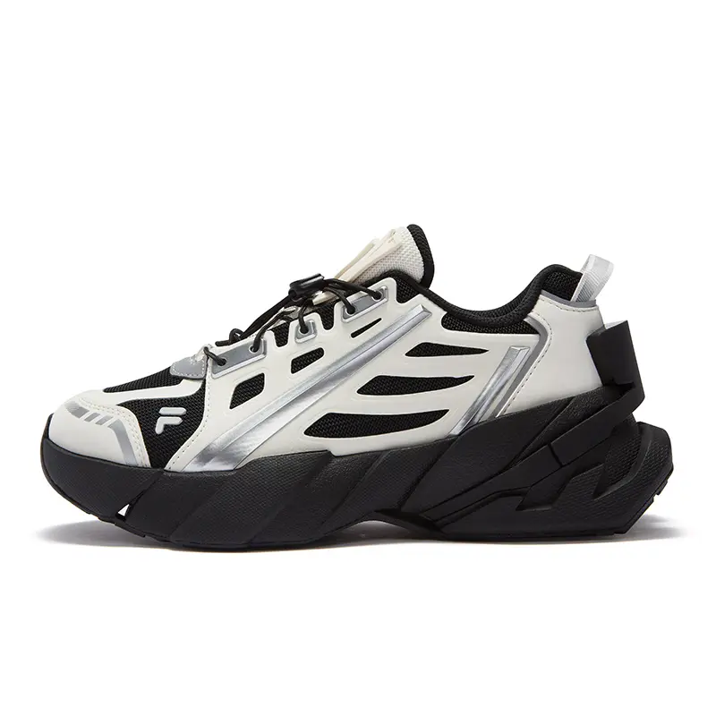 FILA FUSION TI-22 Wear-Resistant Low-Top Casual Shoes Women's Black White