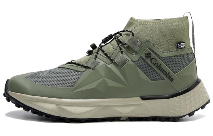Columbia FACET75 Slip-Resistant Water-Resistant Mid-Top Outdoor Shoes Men's Emerald Green