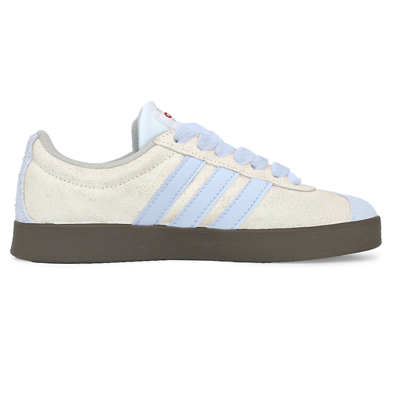 Adidas Neo VL Court 2.0 Wear-Resistant Low-Top Skateboard Shoes Men's White Blue
