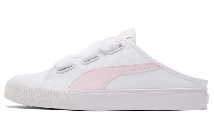 PUMA Bari Mule Ribbon Casual Skateboarding Shoes White Pink Women's