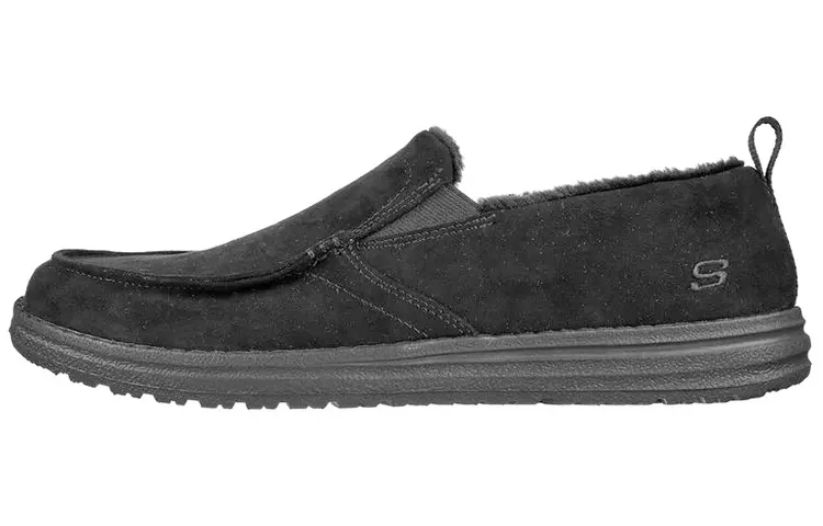 Skechers Relaxed Fit Melson Willmore Low top Casual Shoes Men's Black