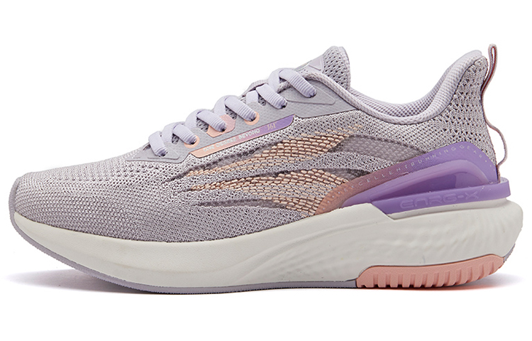 361° Breathable Low Top Running Shoes Women's Gray Purple