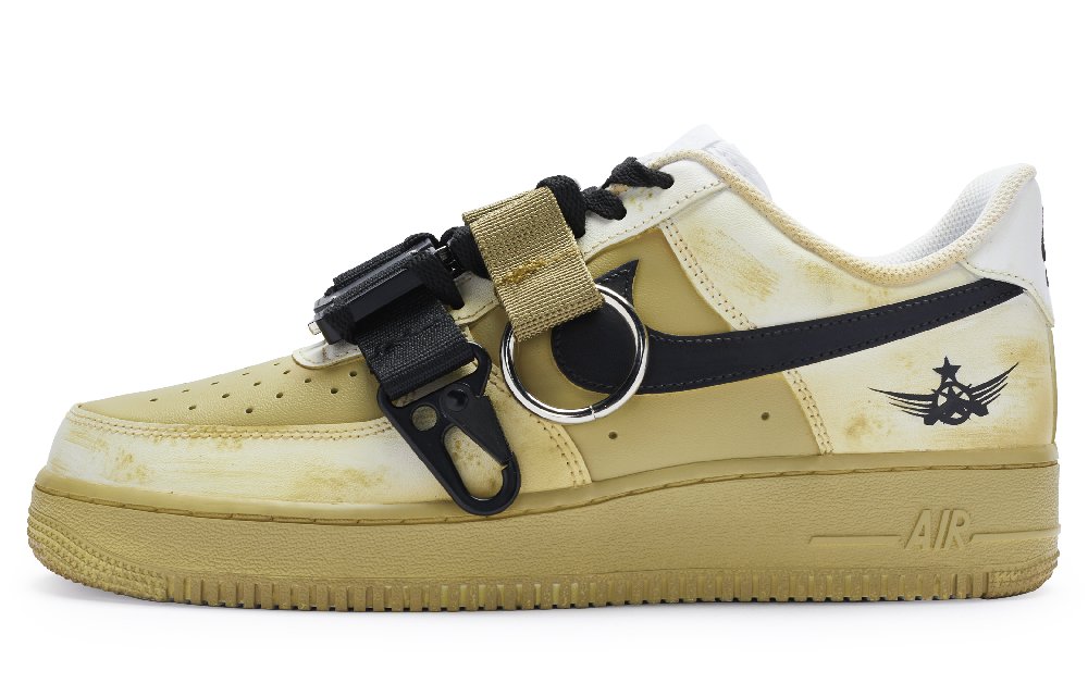 Nike Air Force 1 811 Manufacturing Slip-Resistant Low-Top Skateboard Shoes Men's Ginger Yellow