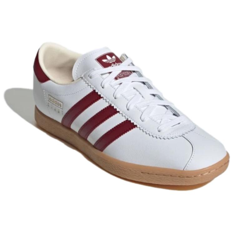 Adidas Originals Stadt Low Top Skateboard Shoes Unisex White Red