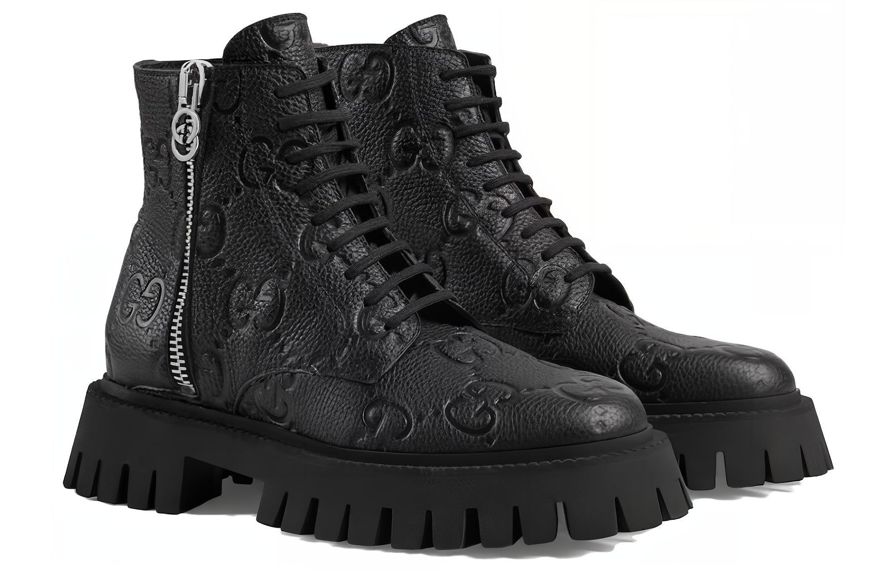 GUCCI GG Ankle Leather Boots купить в интернет-магазине Yoocart с быстрой доставкой по России.