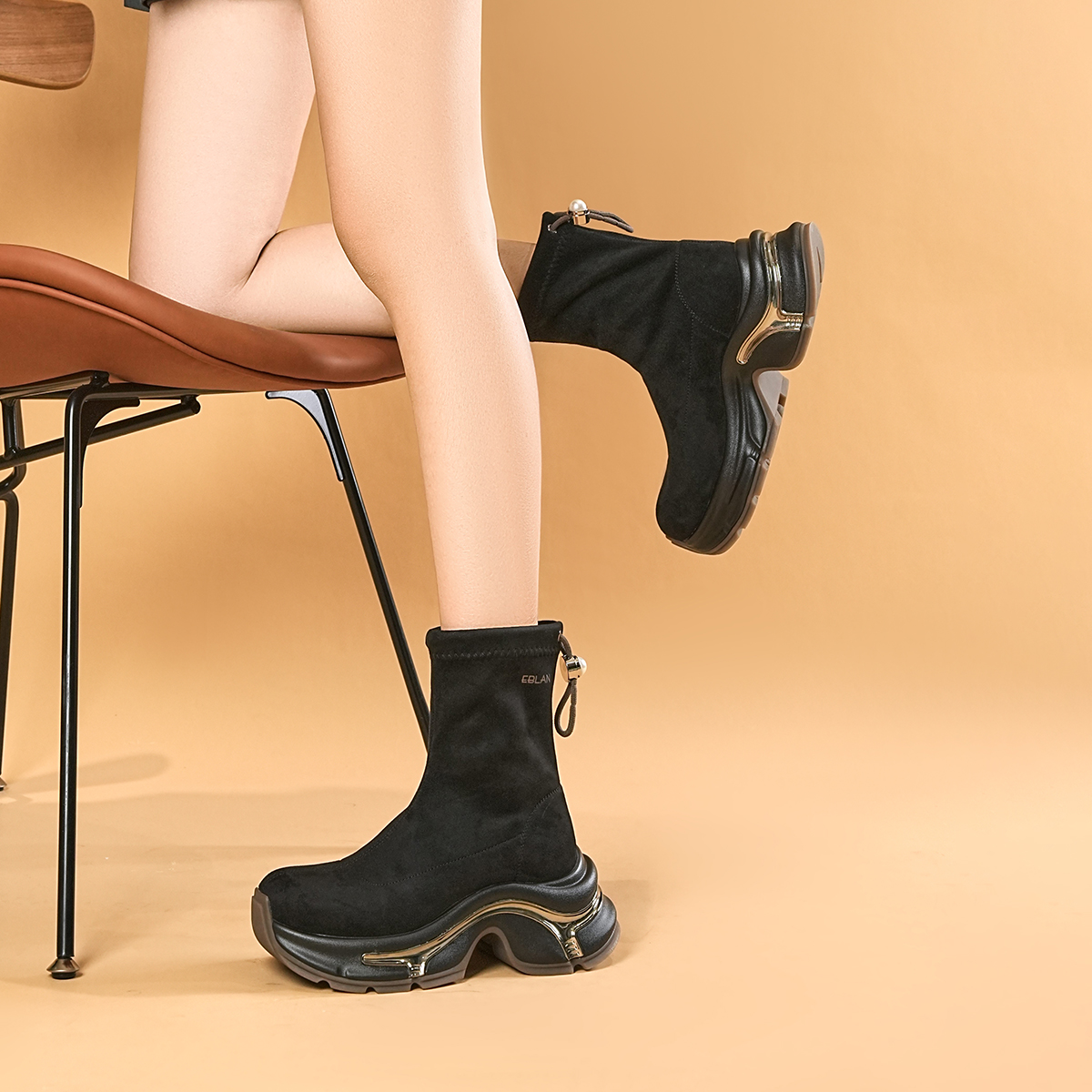 EBLAN Ankle Boots Women's Brown купить в интернет-магазине Yoocart с быстрой доставкой по России.