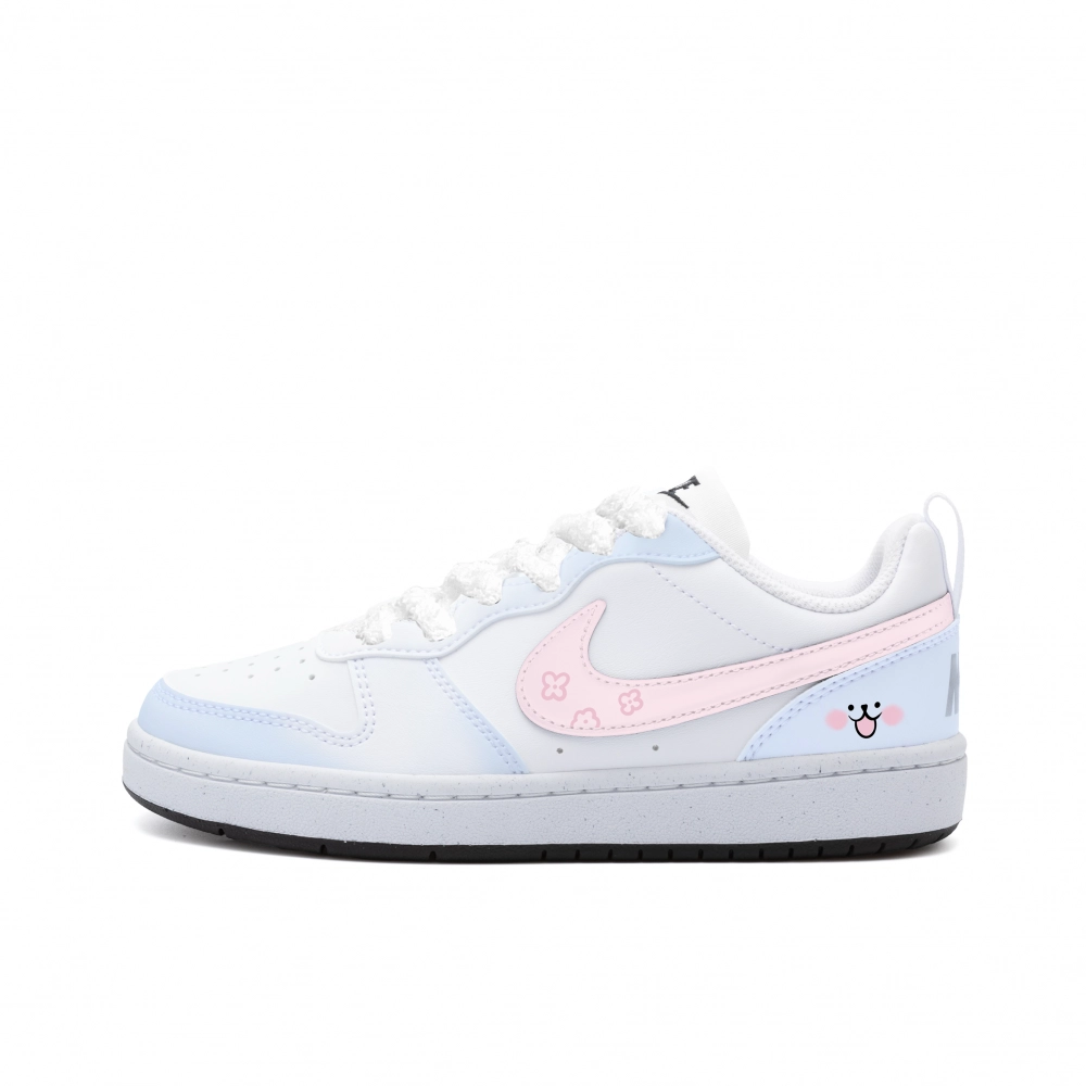 Nike Court Borough Wear resistant And Lightweight Low top Skateboard Shoes Women's