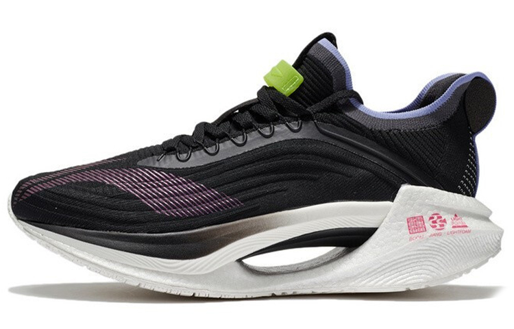 LiNing Shadow Essential 䨻 Cushioning, Slip Resistant, Lightweight Low top Running Shoes Men's Black Gray