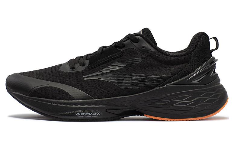 361° Cushioned Slip-Resistant Low-Top Running Shoes Men's Black Orange