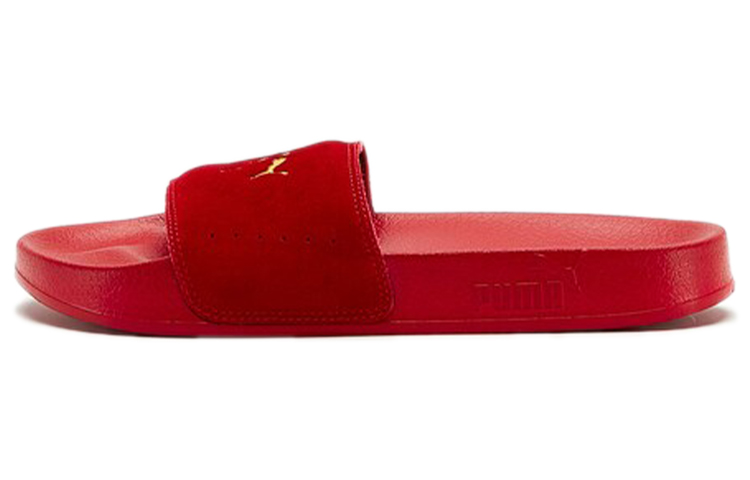 PUMA Leadcat Suede Slide Red