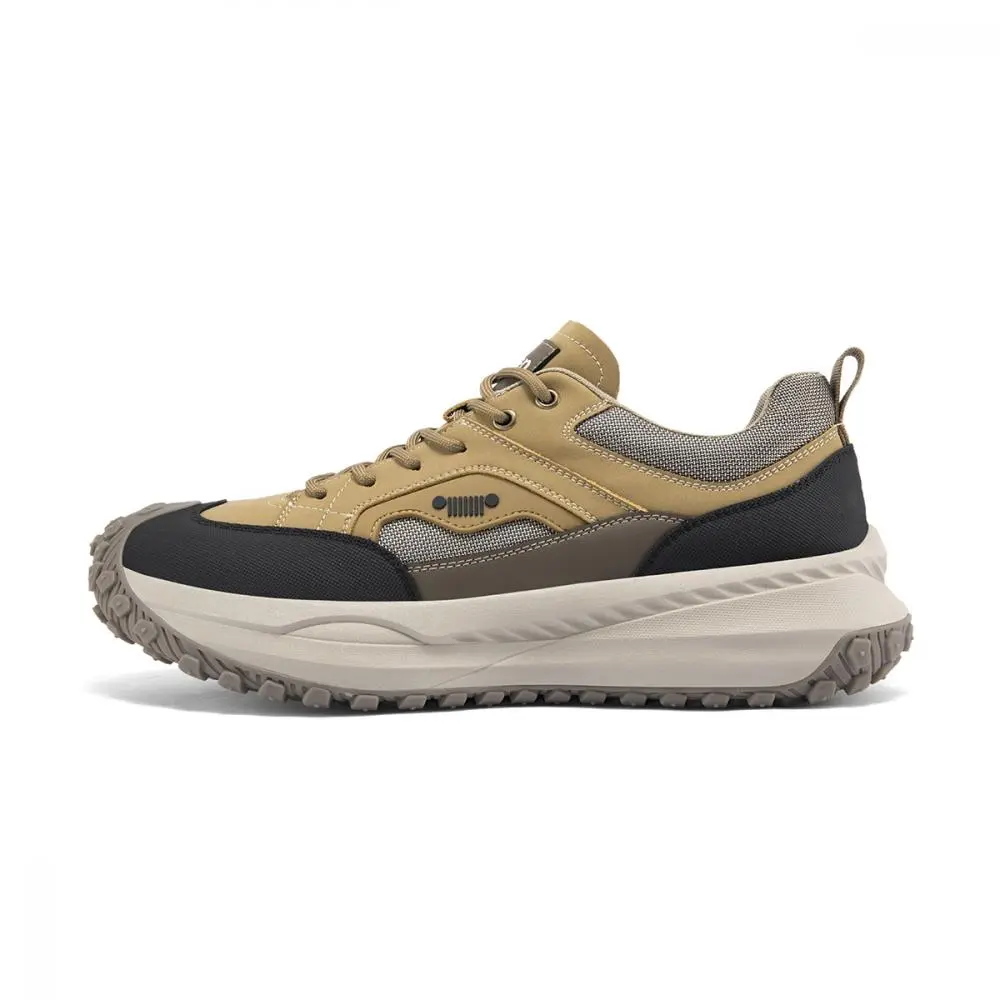 Jeep Wear-Resistant Low-Top Outdoor Shoes Men's Yellow Brown