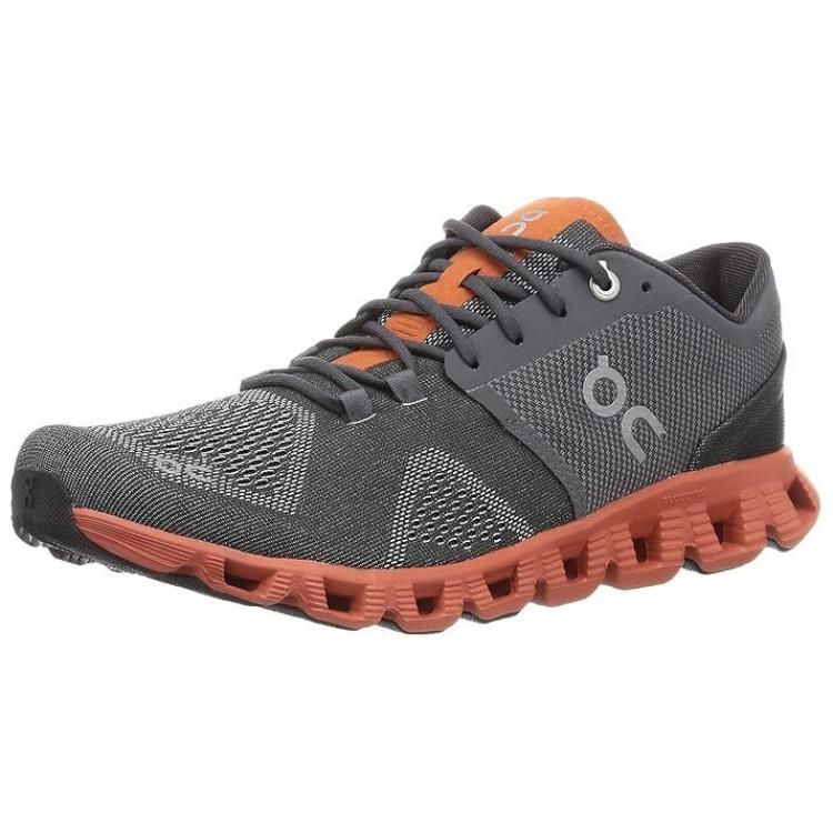On Running Cloud X Rust Rock Grey