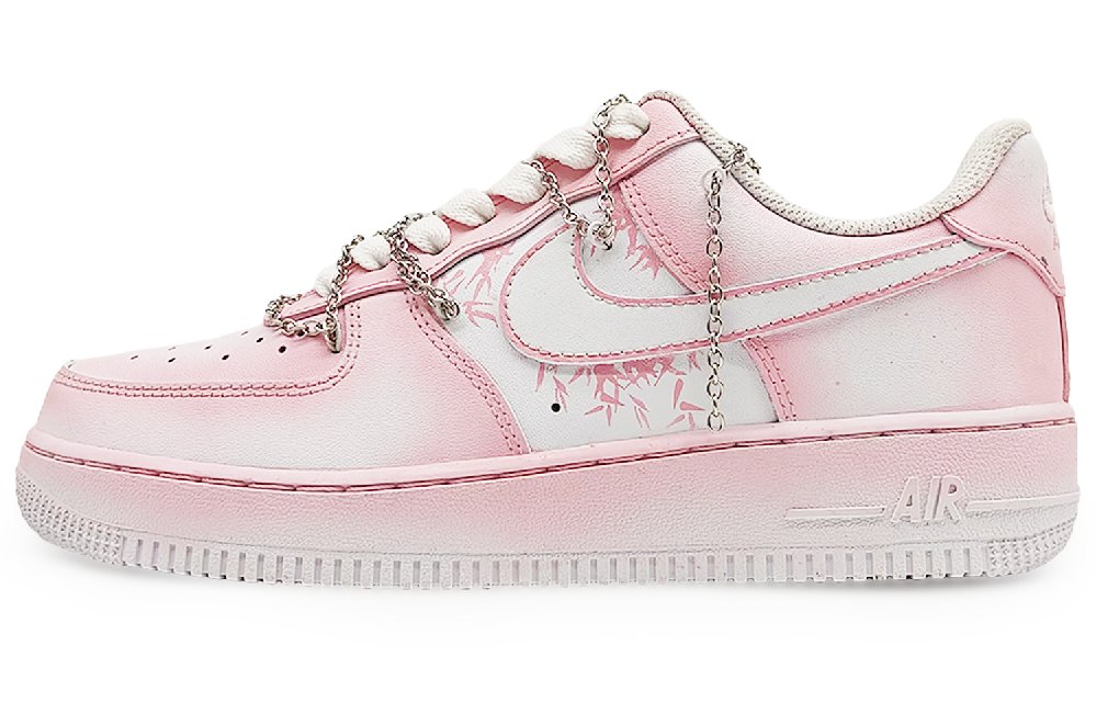Nike Air Force 1 Anti-Slip Wear-Resistant Low-Top Skateboard Shoes Unisex Pink White