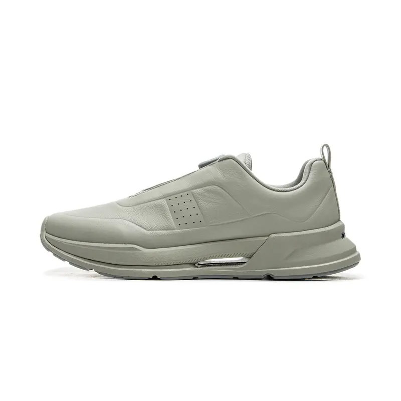 LI NING 1990 Commuter Series Abrasion Resistant Slip Resistant Low top Casual Running Shoes Men's Earth Frost Gray