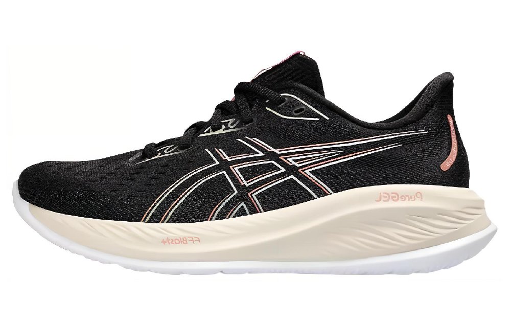Asics Беговые кроссовки Низкие Бежево-белый Черный Женские