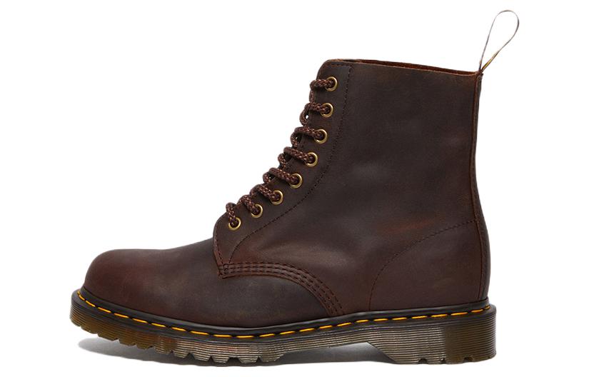 Dr.Martens 1460 Pascal Waxed Full Grain Leather Lace Up Boots 'Chestnut '
