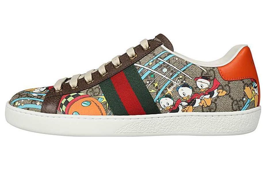 GUCCI Ace X Disney Huey Dewey Louie Print Women's