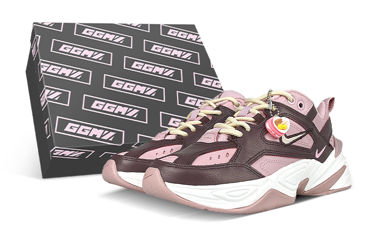 Nike M2K Tekno 'Plum Chalk' Anti-Slip Wear-Resistant Low-Top Chunky Sneakers Women's Pink Brown