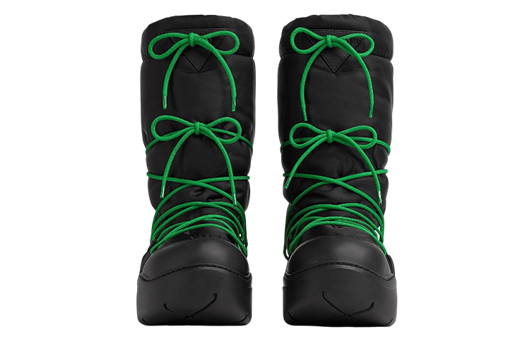 Bottega Veneta Lace Up Puddle Bomber Boots Women's
