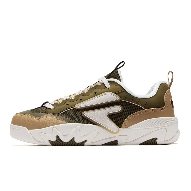 FILA FUSION NOLLIE II Dolphin Jump Shoe 2 Abrasion Resistant Skateboard Shoes Men's Green Brown