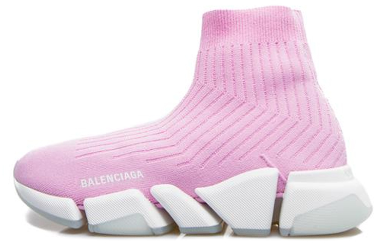 Balenciaga Speed 2.0 Trainers 'Rib Knit Pale Pink' Women's