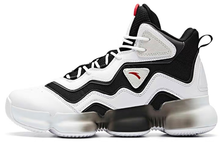 Anta Yikong 2 High top Basketball Shoes Men's Black White