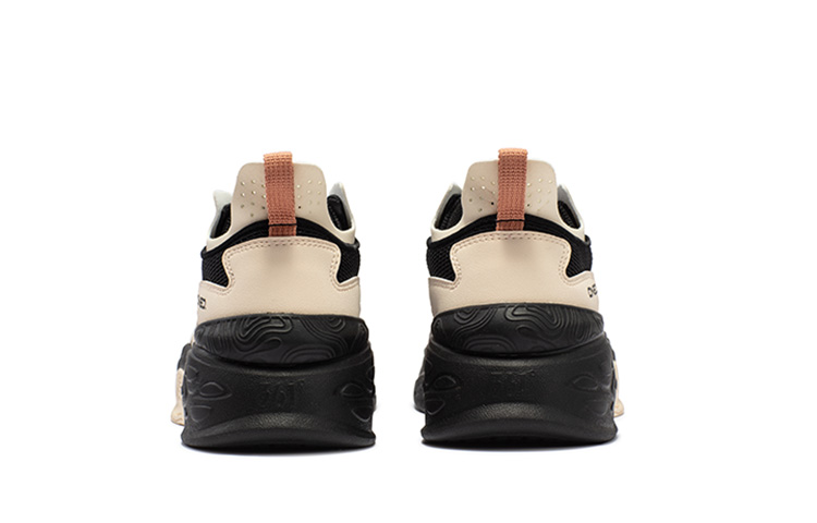 361° Karst Anti Slip Wear Resistant Low Top Casual Shoes Women's Beige Black
