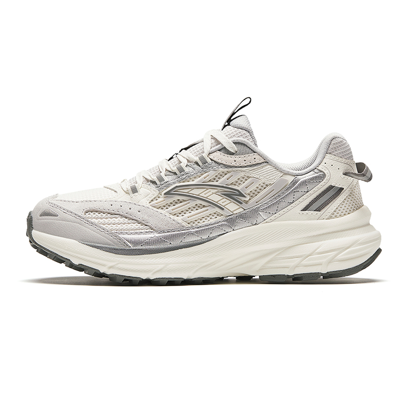 Anta AT957 Cushioning, Wear Resistant Low top Casual Running Shoes Women's White Gray